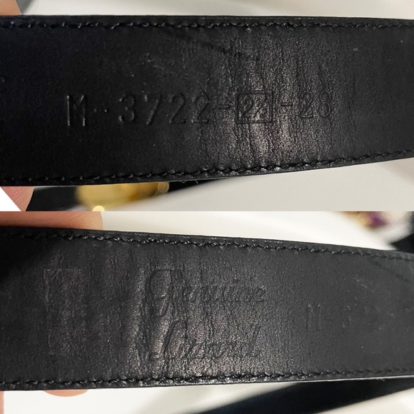 Cale Genuine Lizard Belt Black Gold Croc Stamp Leather Size 28 Vintage